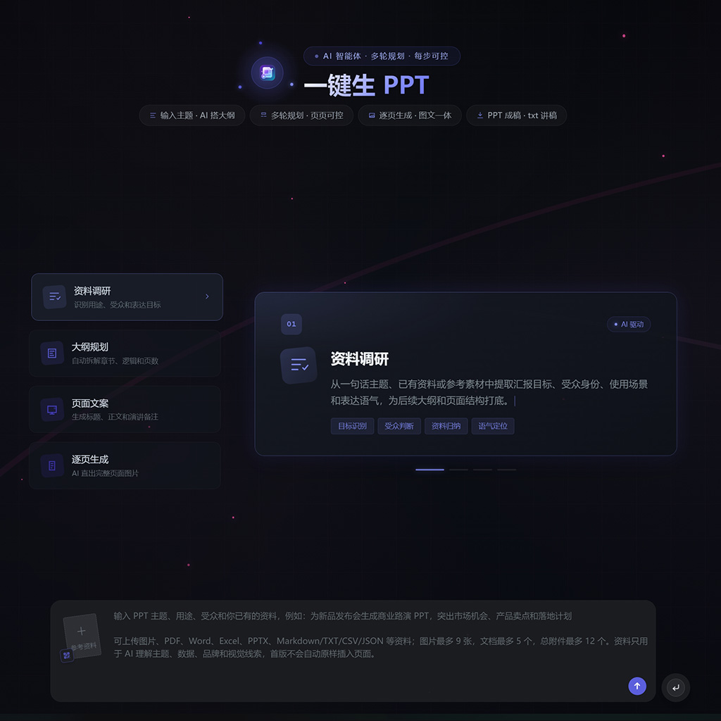 AI演示文稿与课程内容制作方向